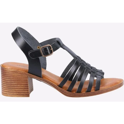 Image of Hush Puppies Women&#039;s Greta Heeled Sandal, Black, 3 UK