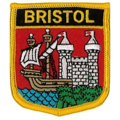 Image of Klicnow Bristol (Shield) Embroidered Patch 6cm X 7cm (2 1/2