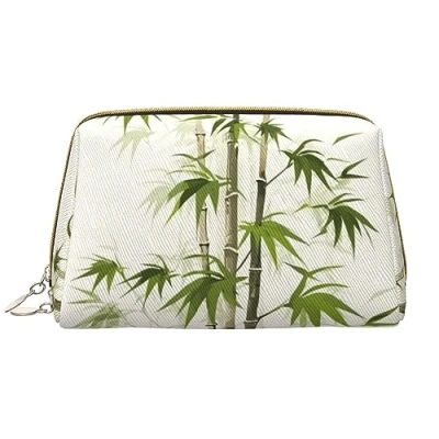 Image of Bamboo Travel Toiletry Bag Portable Waterproof Cosmetic for Women and Men Accessories Wash Holiday