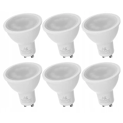 Image of Maclean MCE435 NW 6X LED Bulb, GU10, 5W, 220 240V , 50/60Hz, Neutral White, 4000K, 400 lumens