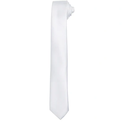 Image of Premier Unisex Adult Slim Tie (White) One Size
