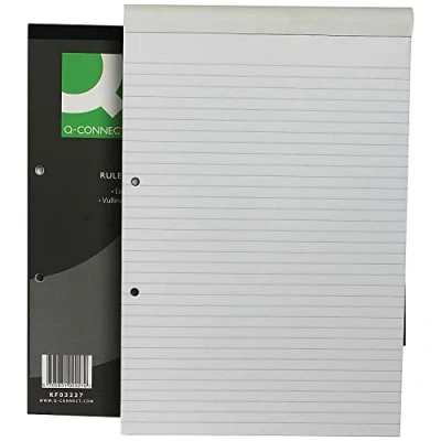 Image of Q Connect Feint Ruled Headbound Refill Pad 160 Pages A4 (10 Pack) KF02227