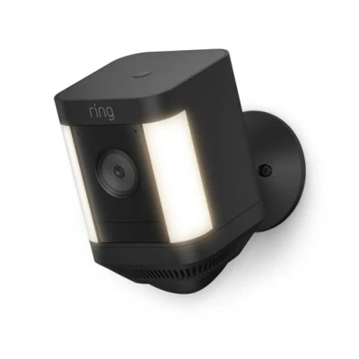 Image of RING Spotlight Cam Plus Battery Full HD 1080p WiFi Security Camera Black, Black