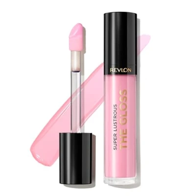 Image of Revlon Super Lustrous Lip Gloss, High Impact Lipcolor with Moisturizing Creamy Formula, Infused Agave, Moringa Oil, &amp; Cupuacu Butter, Sky Pink (207)