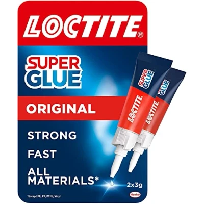 Image of Loctite Universal, Strong All Purpose Super Glue for Repairs, Clear Liquid Various Materials, Easy to Use Instant Glue, 2 x 3g