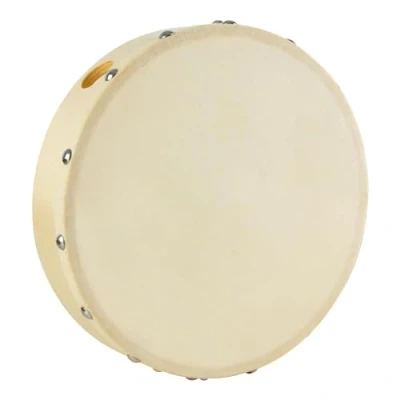 Image of A Star 8 inch Handheld Pre Tuned Hand Drum, Natural Skin Head, 20cm Diameter Frame Drum Pack of 10