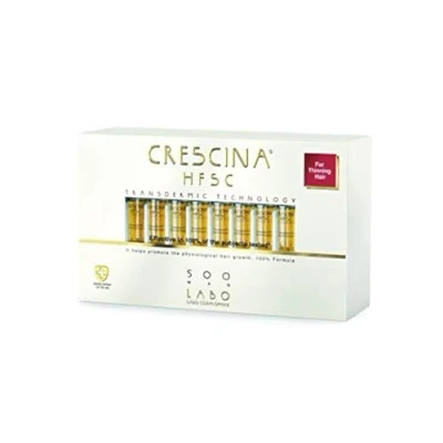 Image of Crescina HFSC Transdermic Technology Physiological Hair Growth 500 Women 20 Vials