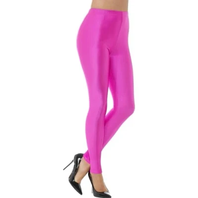 Image of Smiffys 80s Disco Spandex Leggings, S UK Size 8 10
