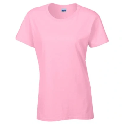Image of Gildan Ladies/Womens Heavy Cotton Missy Fit Short Sleeve T Shirt (XL) (Light Pink)