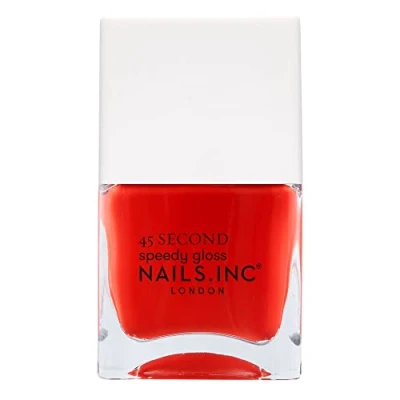 Image of Nails.INC 45 Second Speedy Gloss Paddington Peace Out 14ml, Red Nail Polish