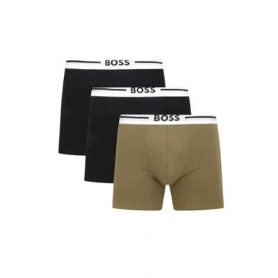 Image of BOSS 3 PACK Pants multicoloured, Men&#039;s, Size: Small, Multi coloured