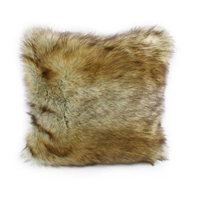 Image of Gözze Cushion Cover, Smart Fur Look, Fox Design, 50 x cm Brown/Red