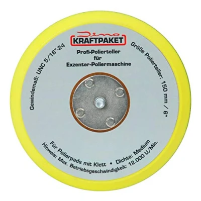 Image of Dino KRAFTPAKET 150mm 5/16 24 Backing Plate (6 inch) for Dual Action Orbital polisher