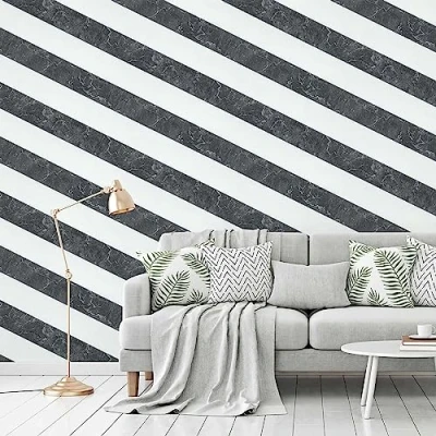 Image of Michalsky Living Marble Wallpaper Change is Good Non Woven wallcovering Modern 10.05 m x 0.53 Black White Silver 379921