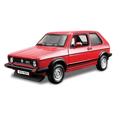 Image of Bburago B18 43205 1:32 VW Volkswagen Golf Mark 1 GTI die cast car, Red