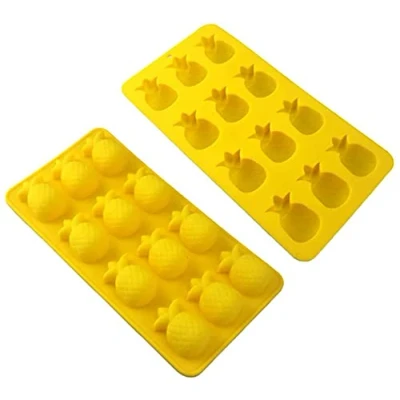 Image of Golddunes Pineapple Silicone Mould Ice, Yoghurt, Candy, Sweet, Jelly, Wax, Chocolate, Muffin, Soap, Cake, Baking (Random Colour)