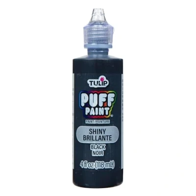 Image of Tulip Slick Black Dimensional Fabric Paint 4oz