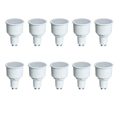Image of Pack of 10 x Crompton LED Long Neck Reflector Light Bulbs GU10 4.9 Watt 2700K Warm White