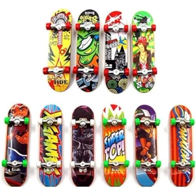 Image of Sipobuy Mini Skateboard Toy Deck Truck Finger Board Skate Park Boy Kid Children Gift Random 6pcs