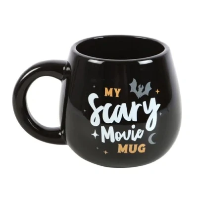 Image of Something Different Wholesale Spooky Season Bat and Moon Mug: Elevate Your Halloween Movie Nights with Eerie Charm Ideal for Horror Enthusiasts