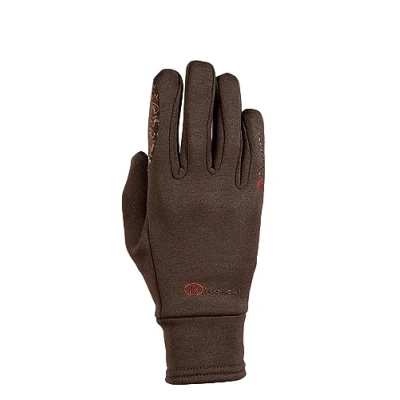 Image of Roeckl Sports equestrian gloves WARWICK JUNIOR, kids&amp;youngst. winter riding glove, mocha 5
