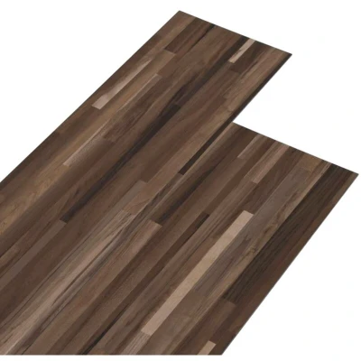 Image of vidaXL Self adhesive PVC Flooring Planks 5.21 m? 2 mm Striped Brown