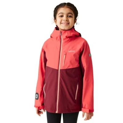 Image of Regatta Girls Trekktain 3 in 1 Jacket Rumba Red Sky, Size: 11 12 Years