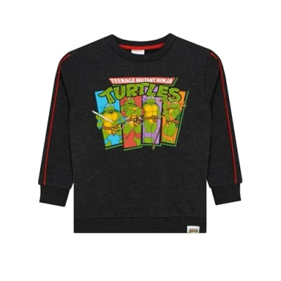 Image of TEENAGE MUTANT Ninja Turtles Sweatshirt Leonardo, Donatello, Raphael, and Michelangelo TMNT Boys Clothes Jumper Grey 10 11 Years