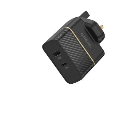 Image of OtterBox UK Wall Charger 30W USB C 18W + A 12W PD, black