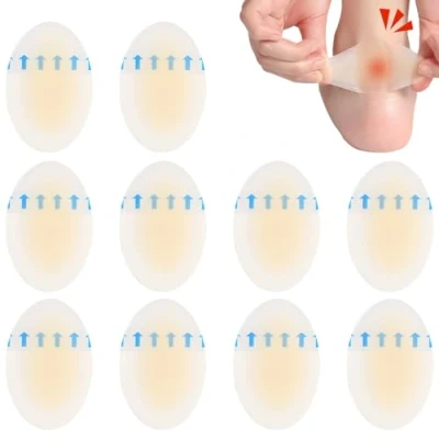 Image of iLamvie 10 Pcs Anti Blister Stick,3.7 * 5.5cm,Blister Plasters,Hydrocolloid Foot Bandages Pads for Forefoot, Fingers,Toes,Heel Prevention