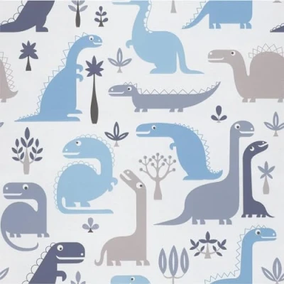 Image of LL 10 02 1 Jack N Rose Dinosaurs Multicoloured Blues Galerie Wallpaper
