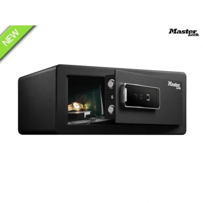 Image of Master Lock LX110BEURHRO Biometric Security Safe for Valuables, Black, 19.5 x 43 37 cm