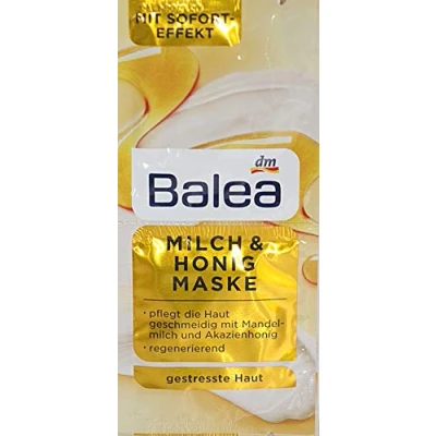 Image of Balea Milk &amp; Honey Mask Pack of 10 for 20 Applications