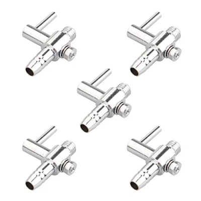 Image of HALJIA 5PCS 5mm 1 Way Aquarium Manifold Air Flow Pump Splitter Control Lever Valve Airline Tube Connector