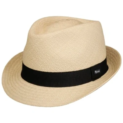 Image of Lipodo Jaston Trilby Panama Hat Women/Men Made in Italy Straw with Grosgrain Band, Band Summer Spring XL (60 61 cm) Nature