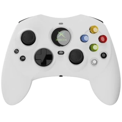 Image of Hyperkin DuchesS Wired Controller White Officially licensed S replica for use with Xbox Series XS, One, Windows 1011, PC, Video Game Hall Effect Sticks, 3.5MM,