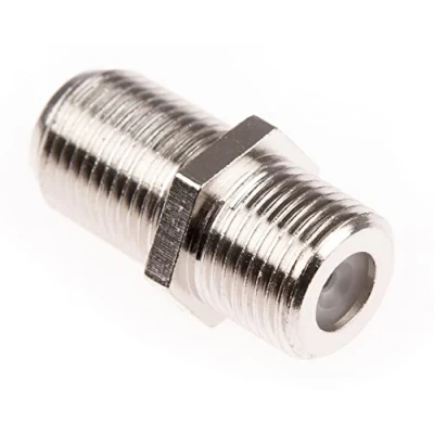 Image of F Type Connector Satellite Cable Female to Coupler Joiner Gender Changer