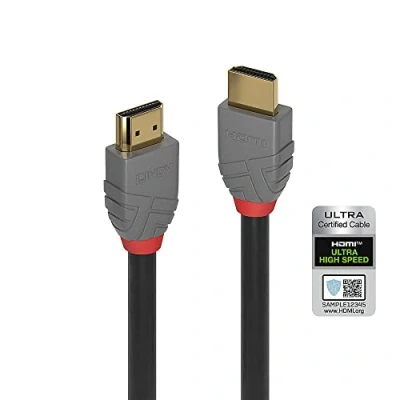 Image of Lindy 1m Ultra High Speed HDMI Cable, Anthra Line