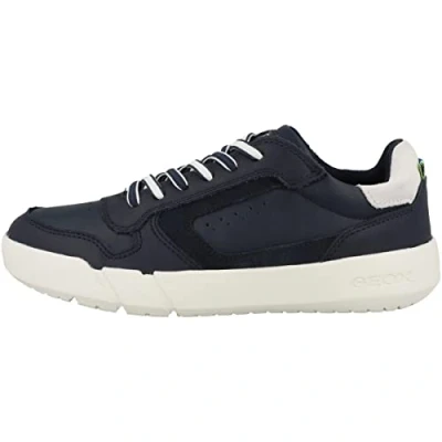 Image of Geox Boy&#039;s J Hyroo Boy Sneaker, Navy White, 13 UK Child Narrow