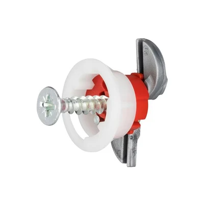 Image of Gripit Red Plasterboard Fixings Pack of 8 Heavy Duty for Drywall &amp; Stud Walls, Holds Up to 74kg Ideal Shelves, Shower Units and Speakers Easy Install UK Designed