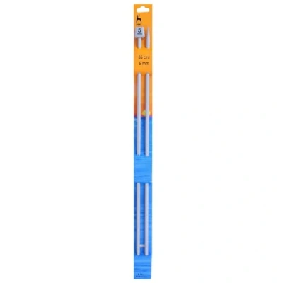 Image of Pony Classic: Knitting Pins: Single Ended: 35cm x 5.00mm, Aluminium, Multicolor, 5mm