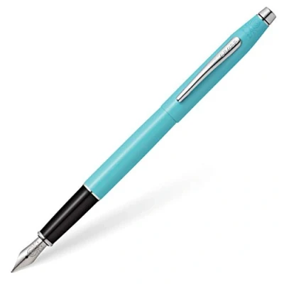 Image of CROSS Classic Century Sea Foam Pearlescent Lacquer Fountain Pen with Polished Chrome Appointments