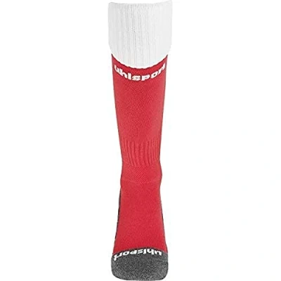 Image of Uhlsport Club Socks Men&#039;s Red White, 45 47