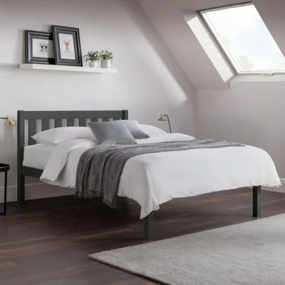 Image of Julian Bowen Luna Bed Anthracite Painted Beds