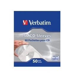 Image of Verbatim CD/DVD Sleeves Paper (50 Pack) 49992