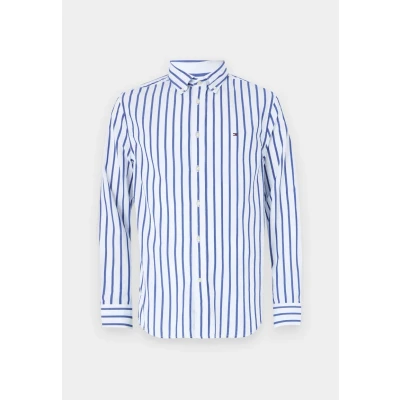 Image of Tommy Hilfiger FLEX Nautical Shirt, Men&#039;s, Size: 3XL, Wedge blue/optic white