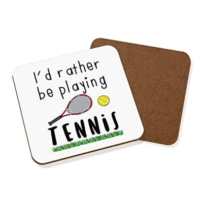 Image of I&#039;d Rather Be Playing Tennis Coaster Drinks Mat