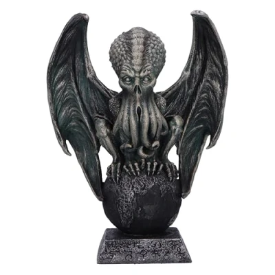 Image of Nemesis Now Reign of Cthulhu on Ball 25cm, Resin, Black, Cast in the Finest Expertly Hand Painted