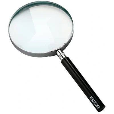 Image of Arda Magnifying Glass, Black, 100mm