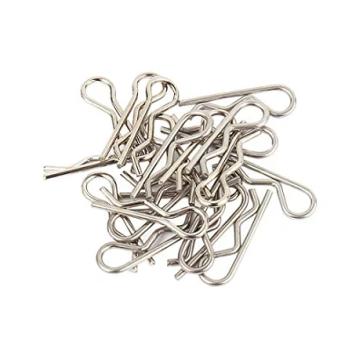 Image of GuangTouL 50pcs Stainless RC Car Body Clips R Pins Suitable for All 1/8th 1/10th 1/12th Scale Traxxas Redcat HPI Himoto HSP Exceed Parts Truck Buggy Shell Replacement